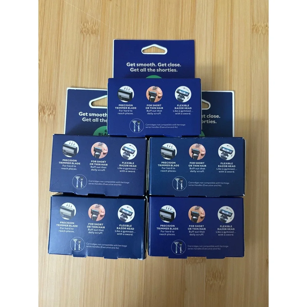 Dollar Shave Club 6 Blade Refill 4ct Cartridges Lot of 5 Boxes Total 20 Blades